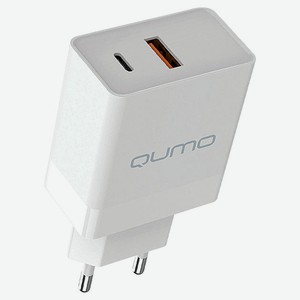 Сетевое зарядное устройство Qumo PD 20W 2USB Type-C QC 3.0