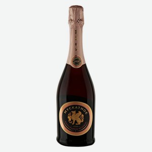 Игристое вино «Золотая Балка» Мускатное розовое полусладкое Россия, 0,75 л