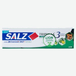 Зубная паста LION Salz Herbal с гипертонической солью и трифалой, 90 г