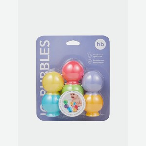 Набор ПВХ-игрушек Happy Baby для ванной Iq-bubbles, 6 шт