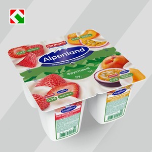 Продукт йогуртный  ALPENLAND ,0.3%, 95г: - Клубника/Персик-Маракуйя - Вишня/Нектарин-Дикий апельсин