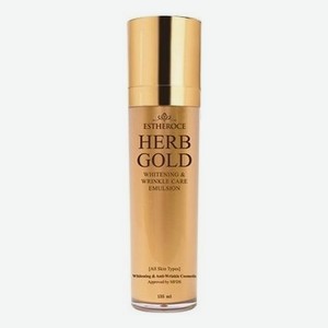 Эмульсия для лица омолаживающая Estheroce Herb Gold Whitening & Wrinkle Care Emulsion 135мл