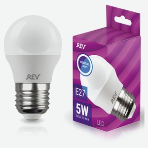 LED-Лампа шар REV 5-40W E27 Холодный свет
