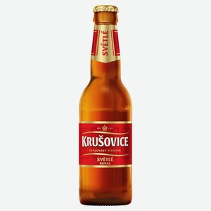 Пиво Krusovice светлое фильтрованное 4,2%, 330 мл