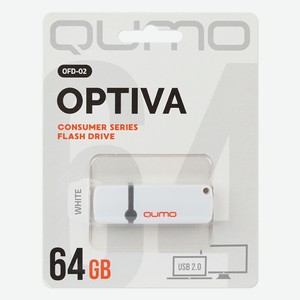 Флешка Optiva 02 QM64GUD-OP2-WHITE 64Gb Белая Qumo