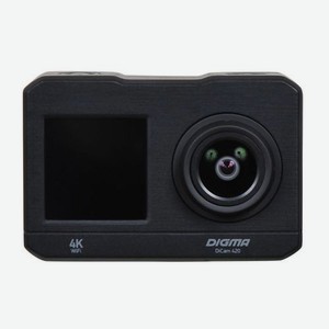 Экшн-камера Digma DiCam 420 4K, WiFi, черный [dc420]