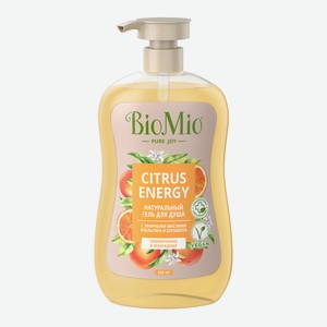Гель для душа BioMio Натуральный с эфирными маслами апельсина и бергамота, 650 мл