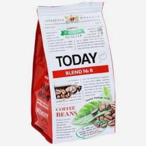 Кофе Today Blend 8 в зернах, 200г
