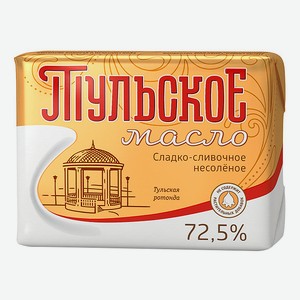 Сладкосливочное масло несоленое Тульский МК Крестьянское 72,5% БЗМЖ 350 г