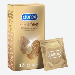 Презервативы Durex Real Feel для естественных ощущений безлатексные 12 шт