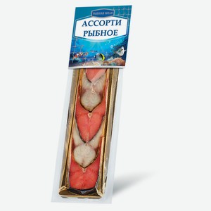 Ассорти «Рыбная миля» Горбуша-Скумбрия холодного копчения косичка, 200 г