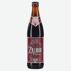 Пиво Zubr Classic Dark темное фильтрованное 4,1%, 500 мл