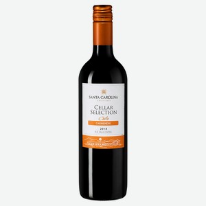 Вино Santa Carolina Cellar selection Carmenere красное полусухое Чили, 0,75 л