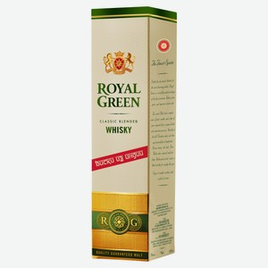 Виски Royal Green Классический в подарочной упаковке Индия, 0,75 л