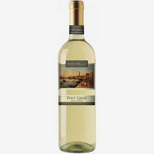 Вино белое Portobello Pinot Grigio Delle Venezie сухое 12%, 075л.