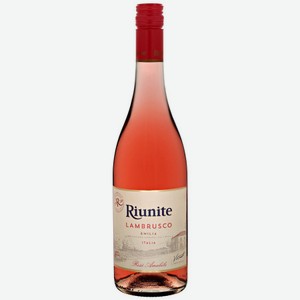 Вино игристое Riunite Ламбруско Розе жемчужное розовое полусладкое 8%, 0,75л