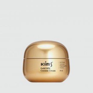 Крем антивозрастной для лица с протеинами кокона шелкопряда KIMS Gold Silk Cocoon Cream 50 мл