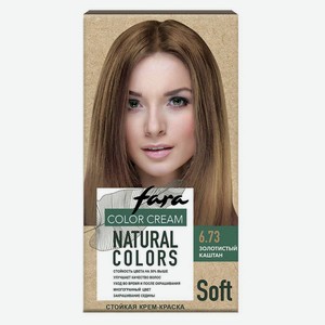 Крем-краска для волос Fara Natural Colors Soft тон 306 Золотистый каштан 6.73