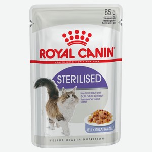 Корм для стерилизованных кошек Royal Canin Sterilised кусочки в желе, 85 г