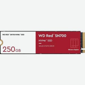 SSD накопитель WD Red SN700 WDS250G1R0C 250ГБ, M.2 2280, PCI-E x4, NVMe, M.2
