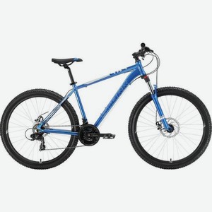 Велосипед STARK Hunter D (2022), горный (взрослый), рама 16 , колеса 27.5 , синий/никель, 15.8кг [hq-0005037]