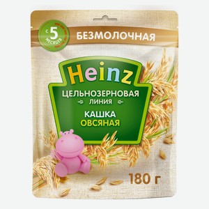 Кашка безмолочная Heinz цельнозерновая овсяная 5 мес., 180 г