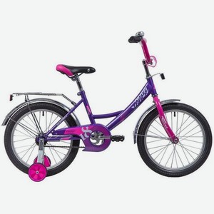 Велосипед NOVATRACK Vector (2019), городской (детский), колеса 18 , лиловый, 11кг [183vector.lc9]