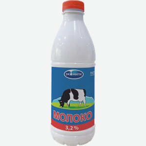 Молоко ЭКОМИЛК пастеризованное, 3.2%, 0.955кг