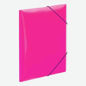 Папка на резинке 150 листов А4 Attache Neon розовая