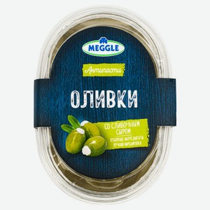 Закуска Meggle оливки со сливочным сыром БЗМЖ, 210 г