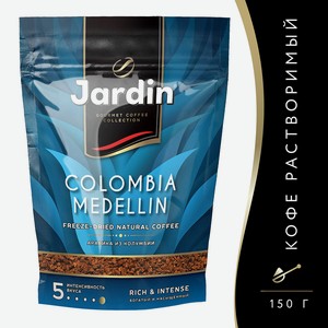 Кофе растворимый Jardin Colombia Medellin 150г пак