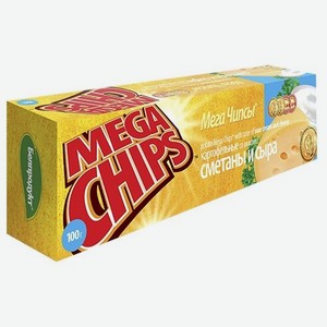 Чипсы картофельные Mega Chips Сметана и сыр 100 г