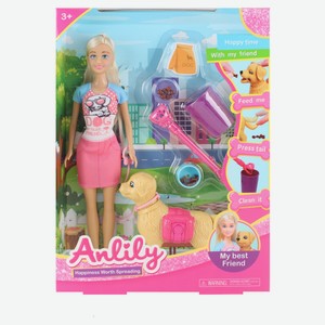 Игрушка Anlily Кукла с собакой