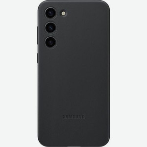 Чехол (клип-кейс) Samsung Leather Case, для Samsung Galaxy S23+, черный [ef-vs916lbegru]