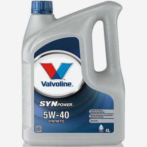 Моторное масло VALVOLINE Synpower, 5W-40, 4л, синтетическое [872381]