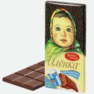 Шоколад АЛЕНКА много молока, 0.09кг