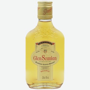 Виски шотландское купажированное ГЛЕН СКАНЛАН резерв, 0.2л