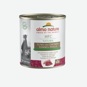 Almo Nature консервы консервы для собак, с тунцом и курицей (290 г)