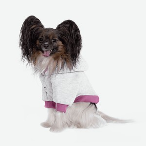 Tappi одежда толстовка для собак  Флип  для собак, серая с розовым (S)