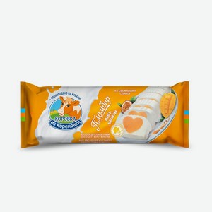 Мороженое пломбир ванильный - манго и маракуйя ТМ Коровка из Кореновки