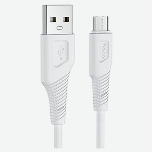 USB кабель Hoco X58 MicroUSB белый, 1 м