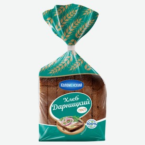 Хлеб ржаной «Коломенский» Дарницкий половика в нарезку, 350 г