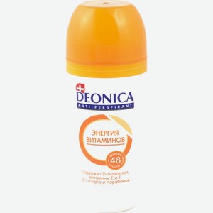 Антиперспирант DEONICA Энергия витаминов ролик, Россия, 50 мл