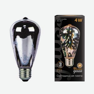 Лампа Gauss LED 3D-Butterfly E27 4W 1/10/40