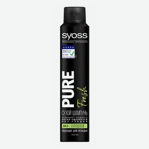 Сухой шампунь Syoss Pure Fresh для всех типов волос 200 г
