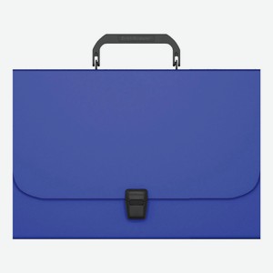 Портфель деловой ErichKrause Matt Classic А4 пластиковый синий