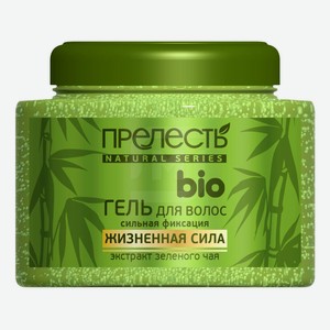 Гель Прелесть Bio Жизненная сила с экстрактом зеленого чая для волос сильная фиксация 250 мл