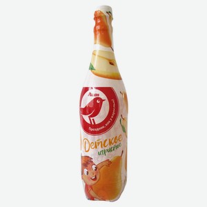 Напиток газированный АШАН Красная птица Шампанское детское Груша, 1,2 л