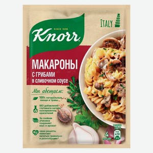 Смесь Knorr на второе д/приготовления макарон в сливочном соусе с грибами 26г