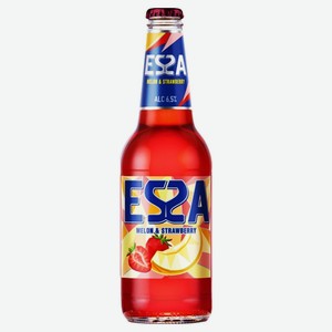 Пивной напиток Essa с дыней и клубникой 6,5%, 0.4 л, стеклянная бутылка